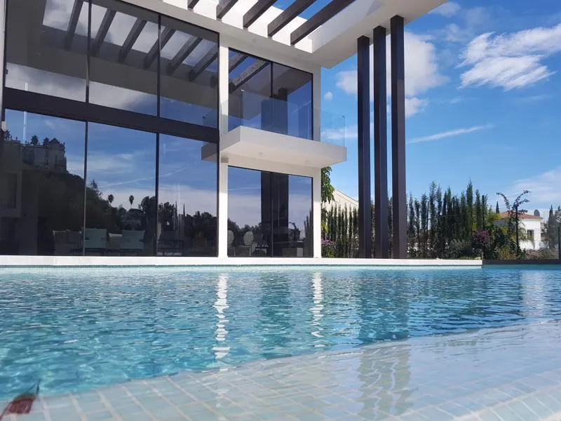 A nivel de la piscina